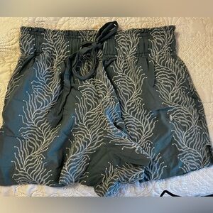 Omika Teal and White Shorts